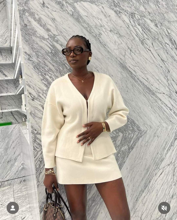 Luxe blazer and skirt set "Cocktail Hour" – Elegant & refined