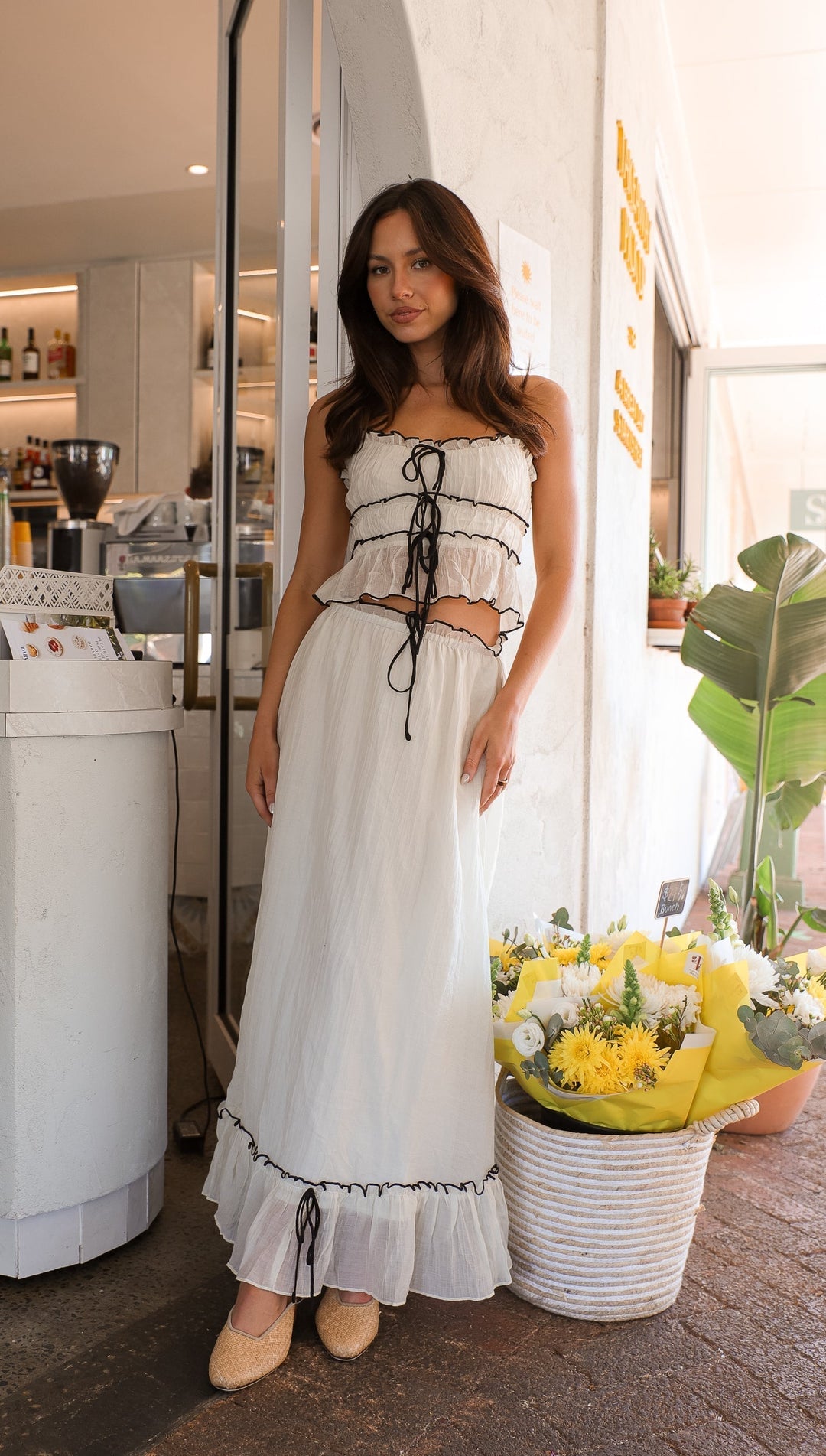 Ruffle Maxi Set