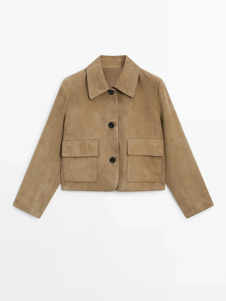 Wool collared jacket "City Brunch" – Elegant & refined