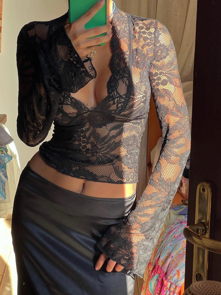 Black lace dress "Romantic Dinner" – Elegant & refined