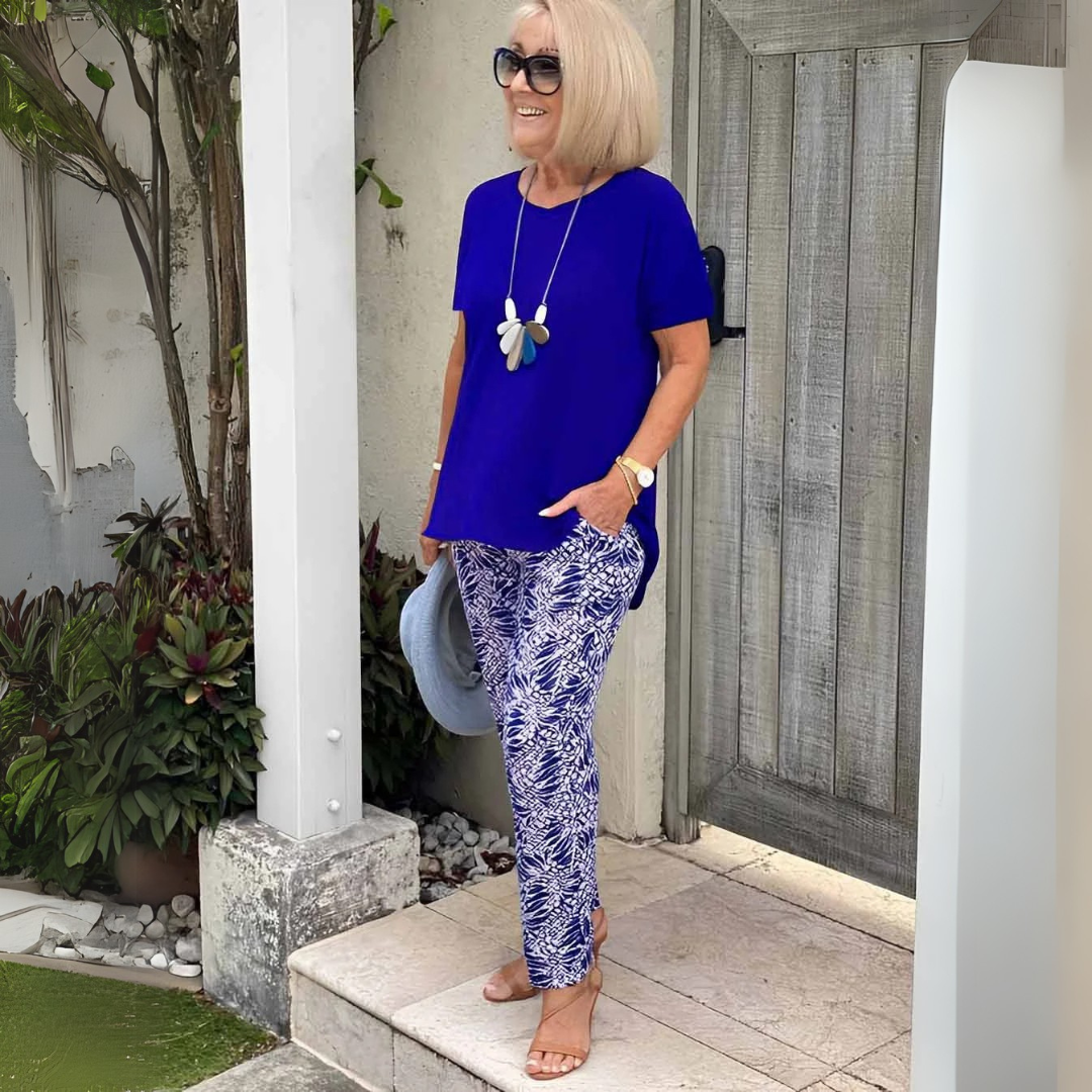 Allegra | Cotton-Blend Two-Piece Set – Effortless Polish, All-Day Comfort