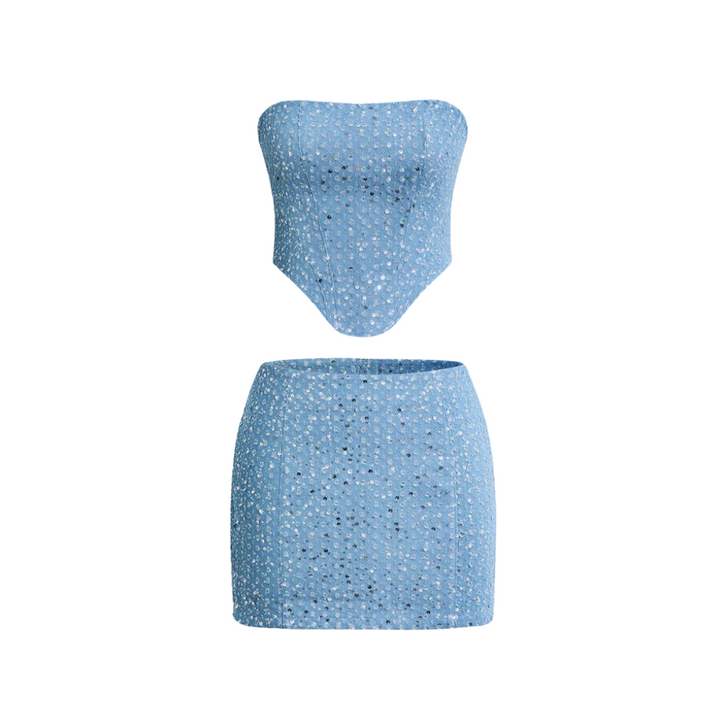 Shimmer Skirt Set – Elegant & refined
