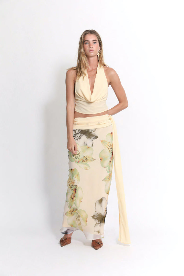 Cotton maxi dress "Sunset Soirée" – Elegant & refined