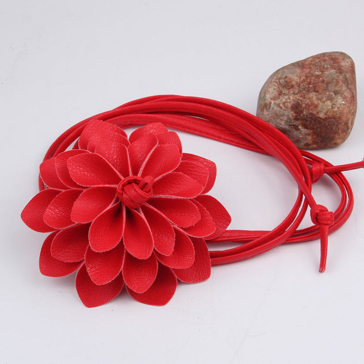 Petal Bloom Tie Belt