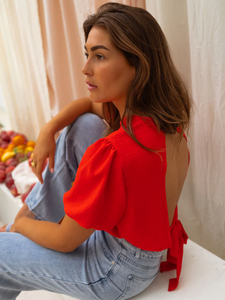 Silk blouse "Garden Party" – Elegant & refined