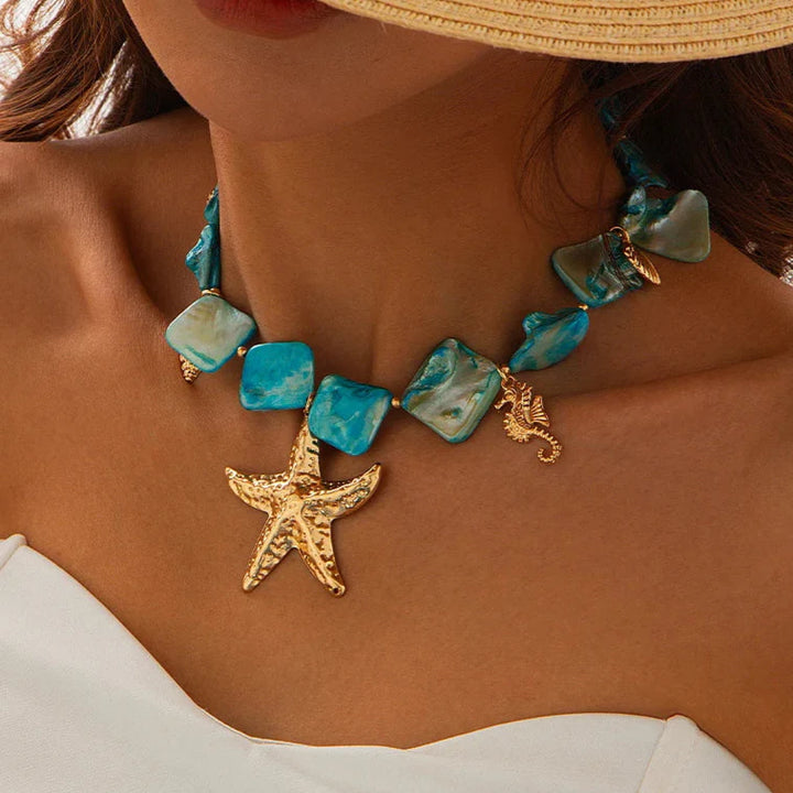Boho Beach Charm Necklace