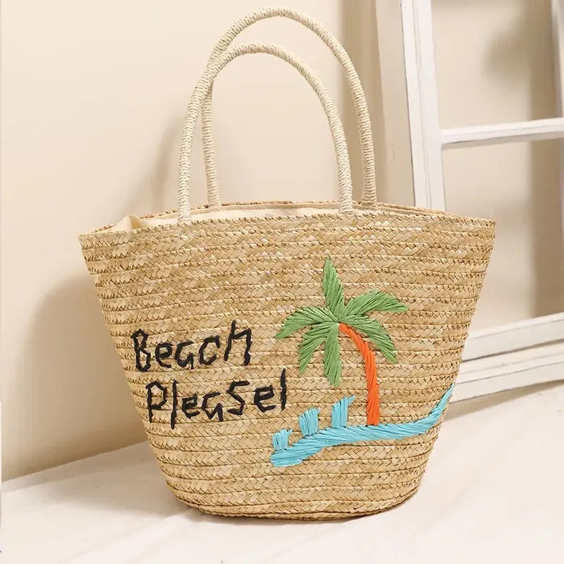 Boho Beach Embroidery Bag