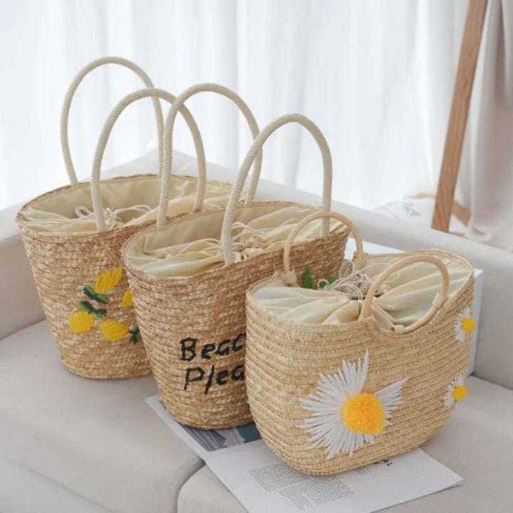 Boho Beach Embroidery Bag