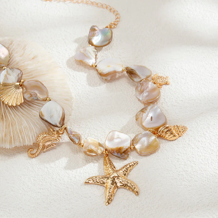 Boho Beach Charm Necklace