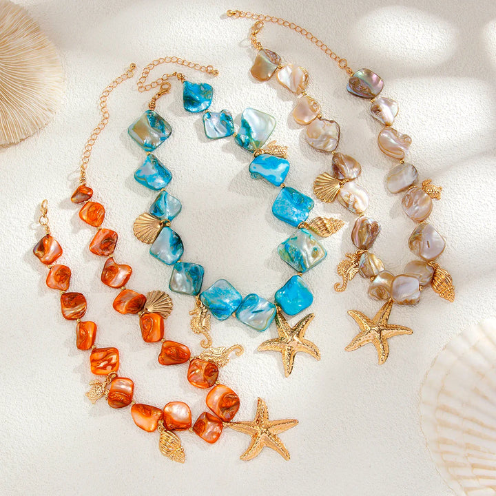 Boho Beach Charm Necklace