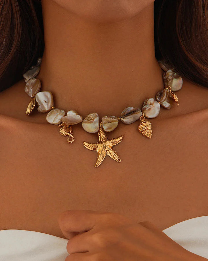 Boho Beach Charm Necklace