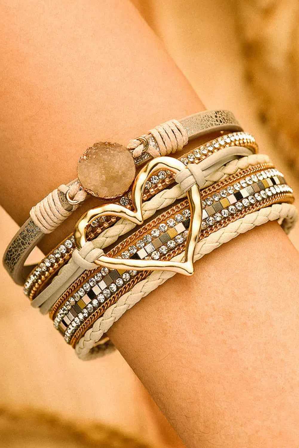 Luna Heart Wrap Bracelet
