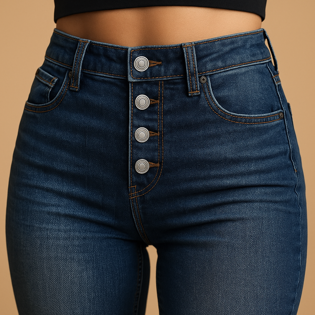 Fleur Women's High-Waisted Loose Fit Jeans