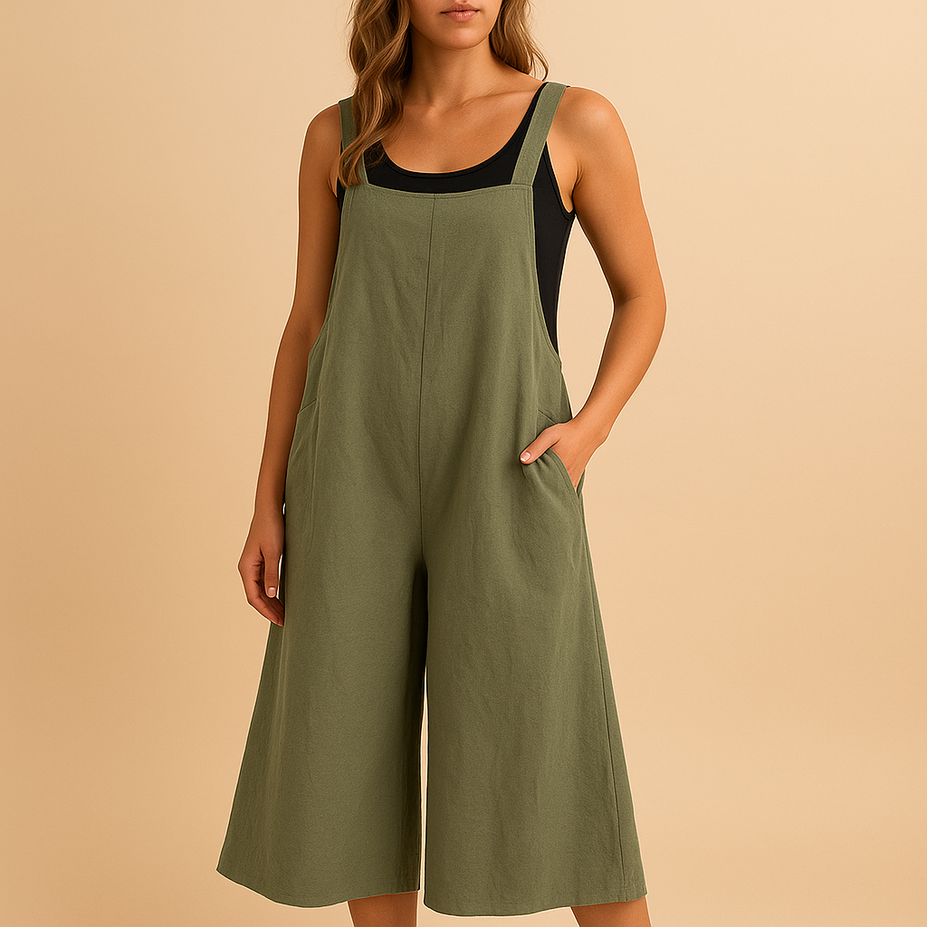 Elvira Women's Wide-Leg Lightweight Jumpsuit